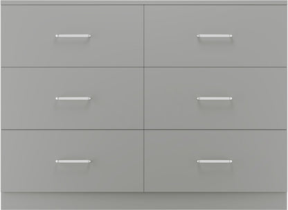 Dakota 6 Drawer Chest - Light Grey