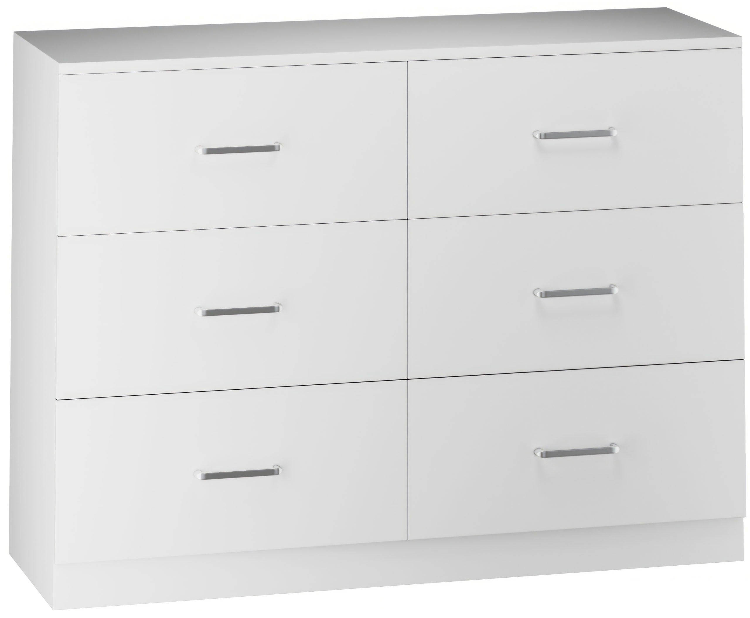 Dakota 6 Drawer Chest - White