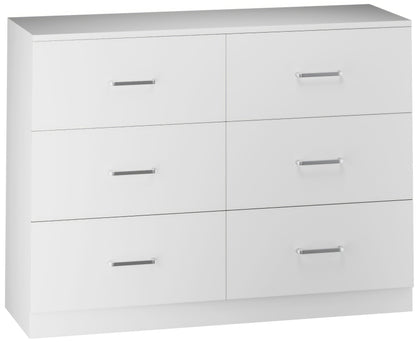 Dakota 6 Drawer Chest - White