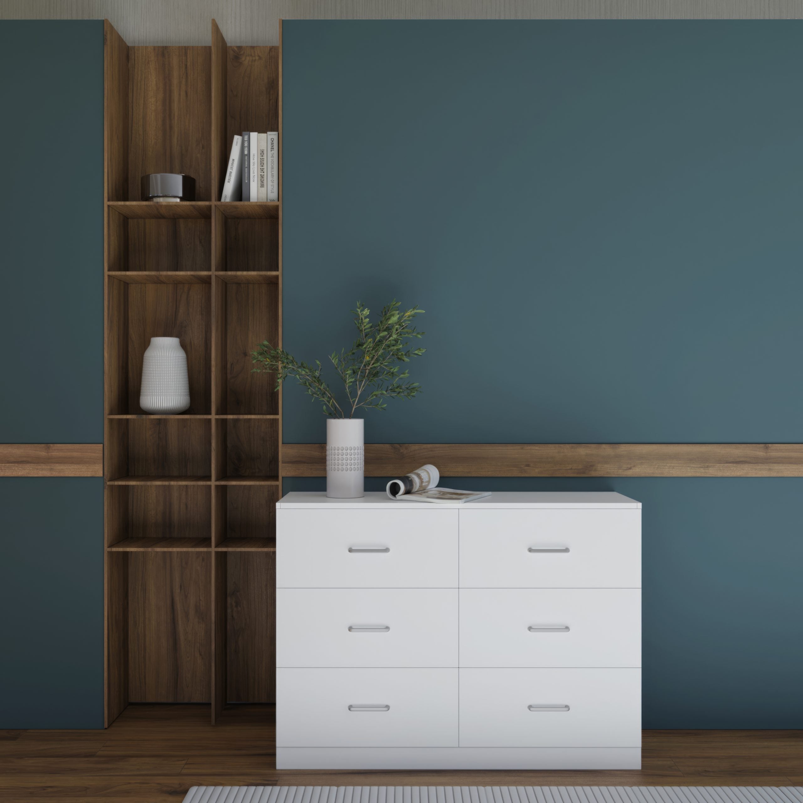 Dakota 6 Drawer Chest - White