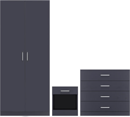 Dakota Trio Set - Dark Grey