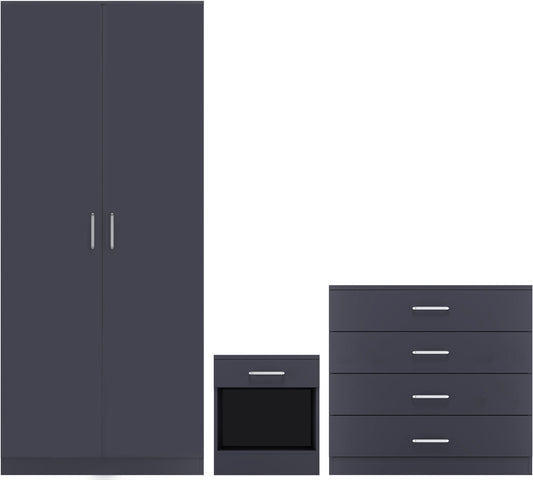 Dakota Trio Set - Dark Grey