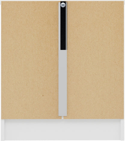 Denver 1 Drawer Bedside - White Gloss