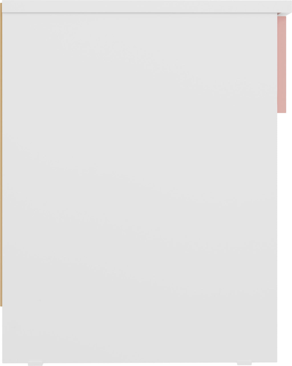 Denver 1 Drawer Bedside - White/Pink Gloss