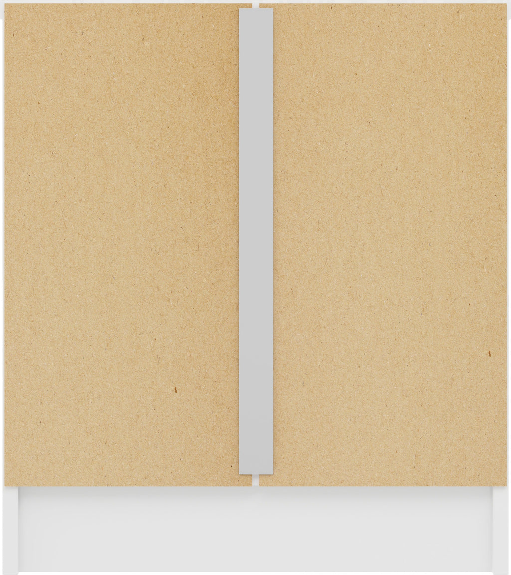 Denver 1 Drawer Bedside - White/Pink Gloss