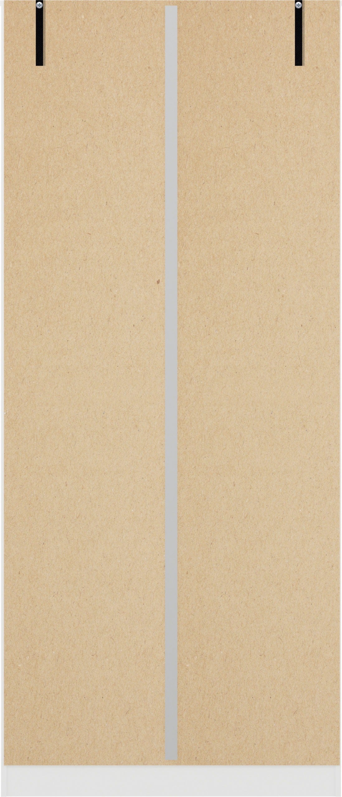 Denver 2 Door Wardrobe - White Gloss