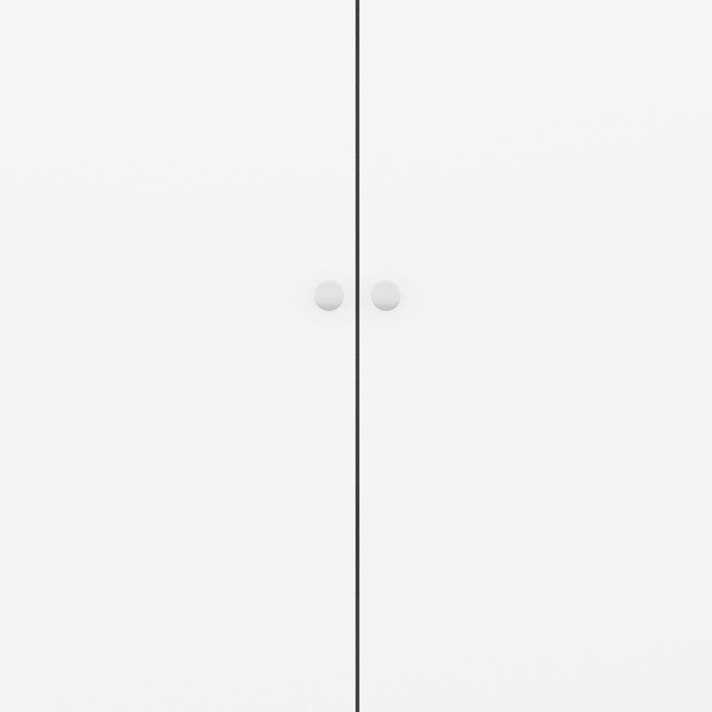 Denver 2 Door Wardrobe - White Gloss