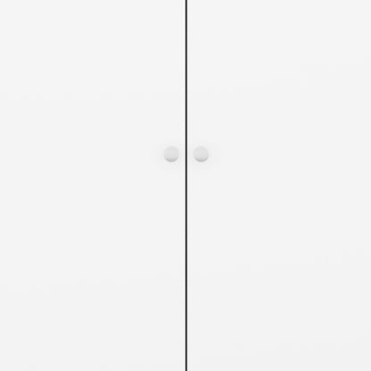 Denver 2 Door Wardrobe - White Gloss