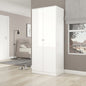 Denver 2 Door Wardrobe - White Gloss