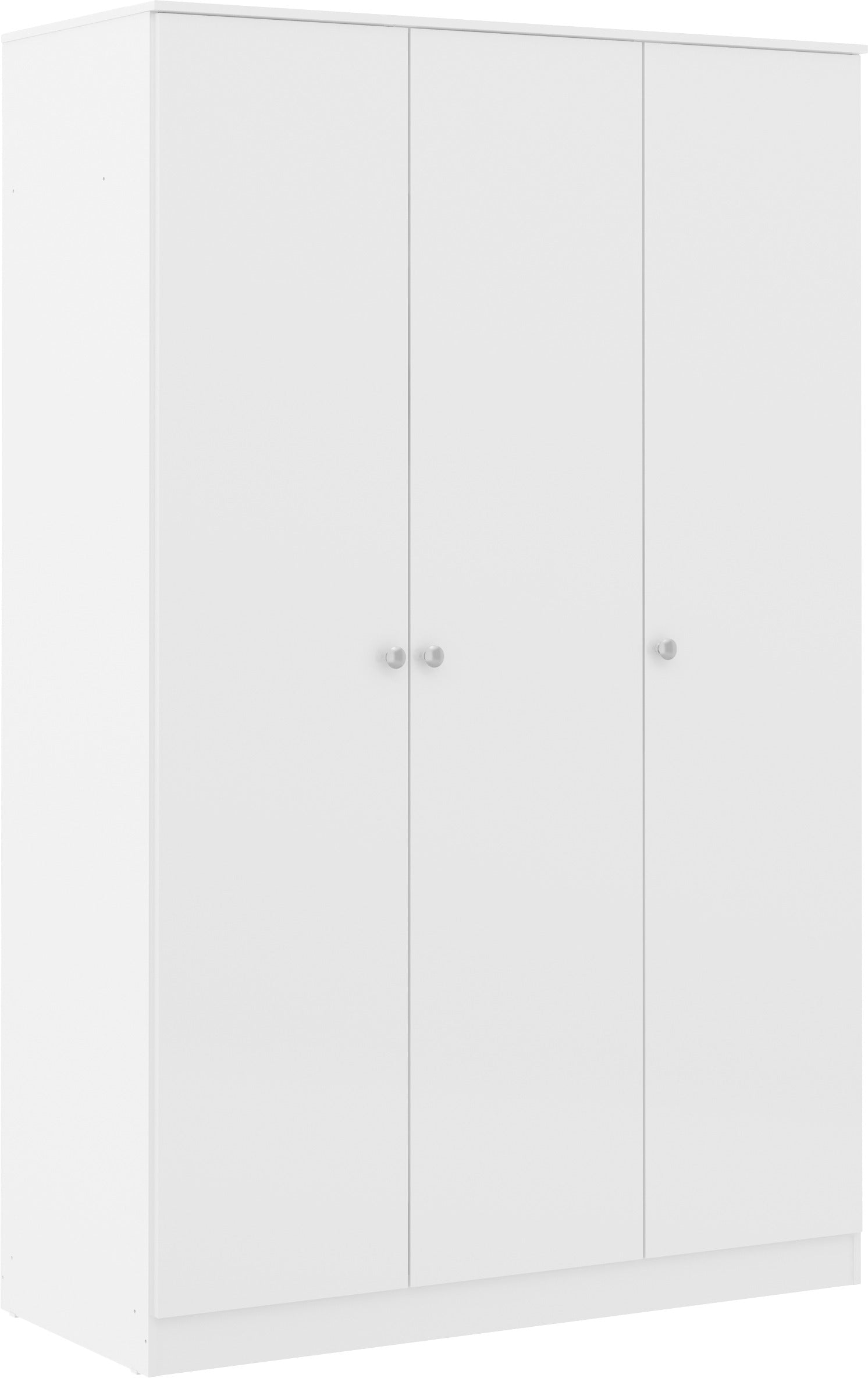 Denver 3 Door Wardrobe - White Gloss