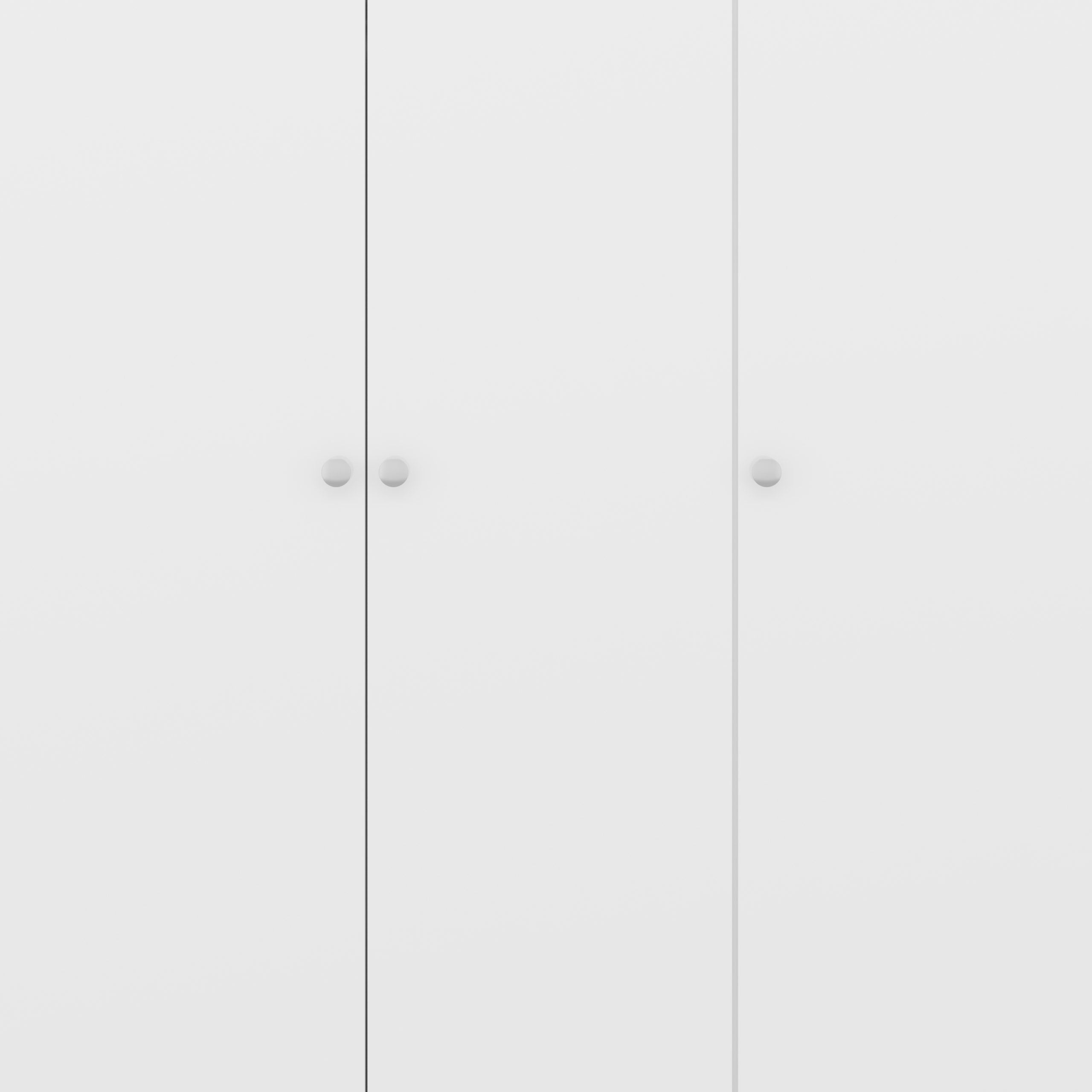 Denver 3 Door Wardrobe - White Gloss