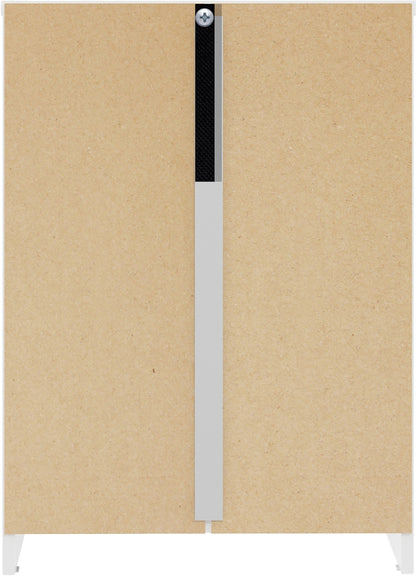Denver 3 Drawer Bedside - White Gloss