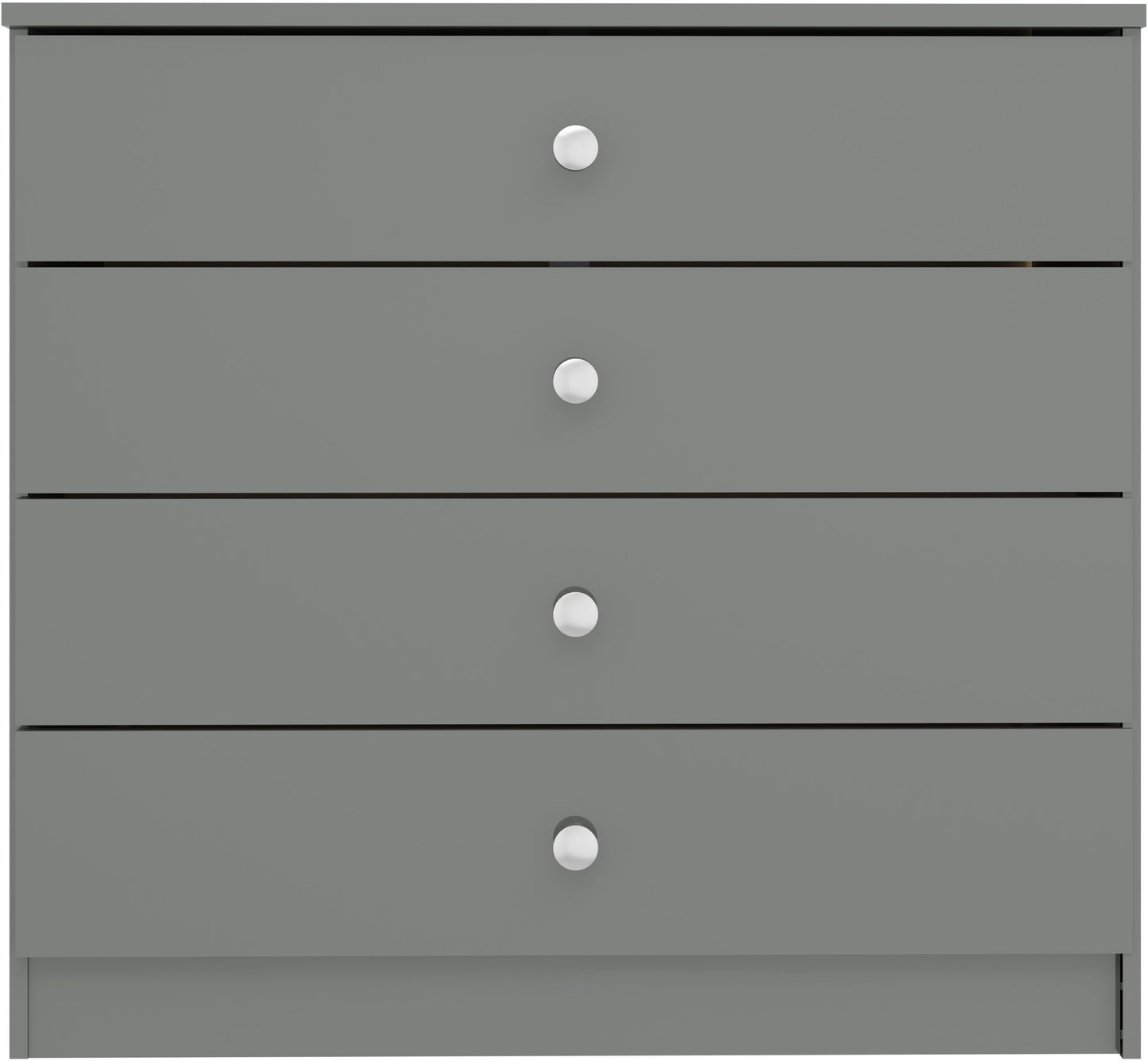 Denver 4 Drawer Chest - Grey Gloss