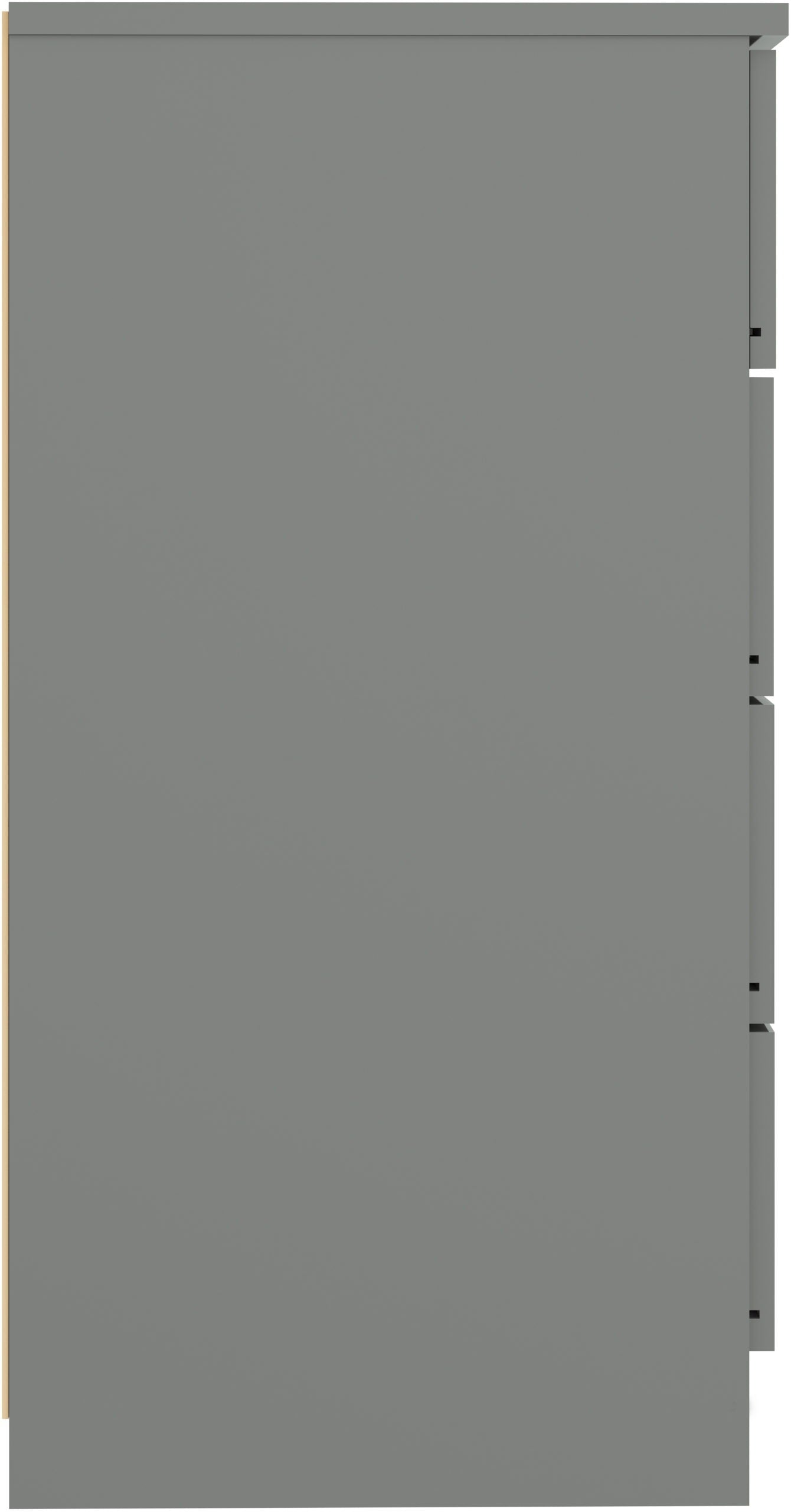 Denver 4 Drawer Chest - Grey Gloss