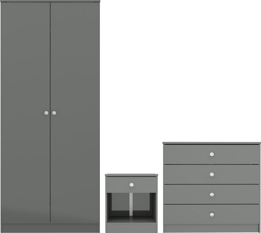 Denver Trio Set - Grey Gloss