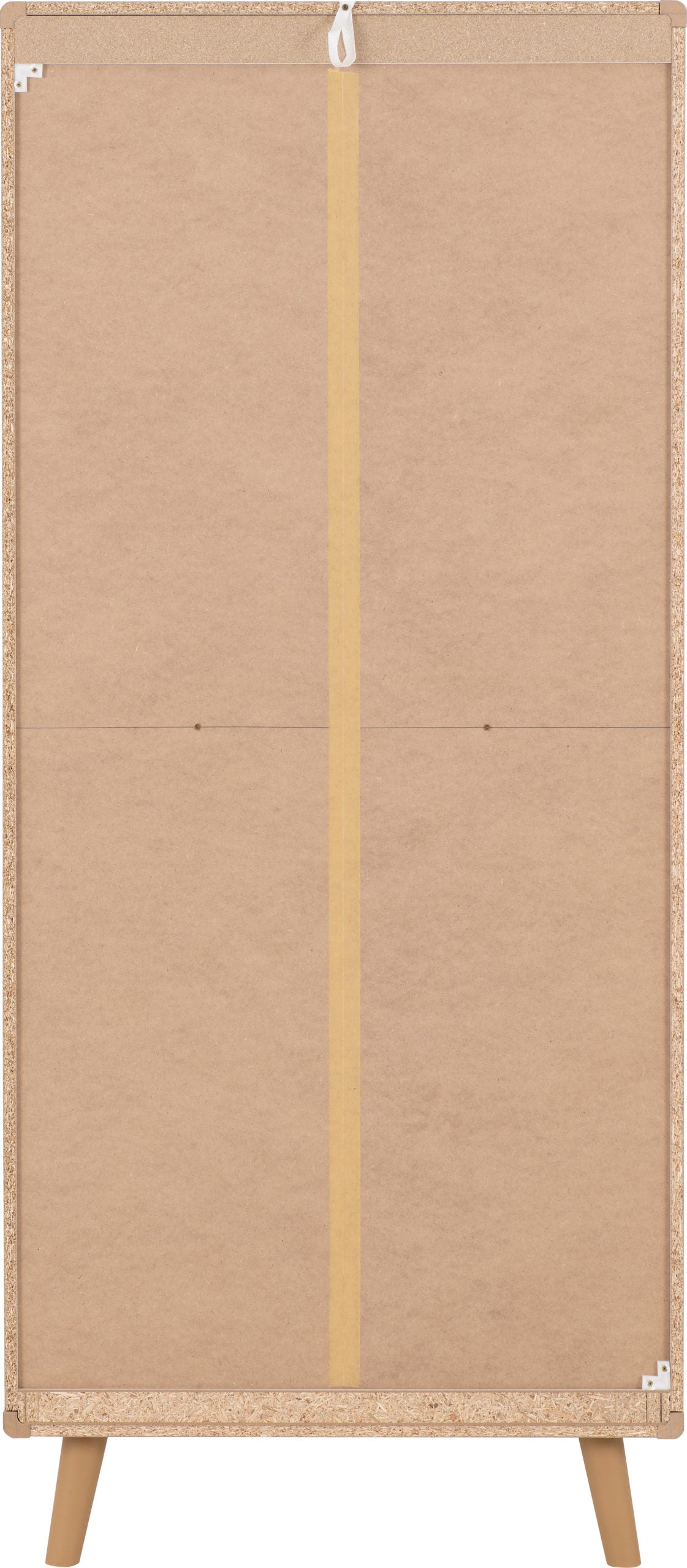 Dixie 2 Door Wardrobe - Dusty Grey/White