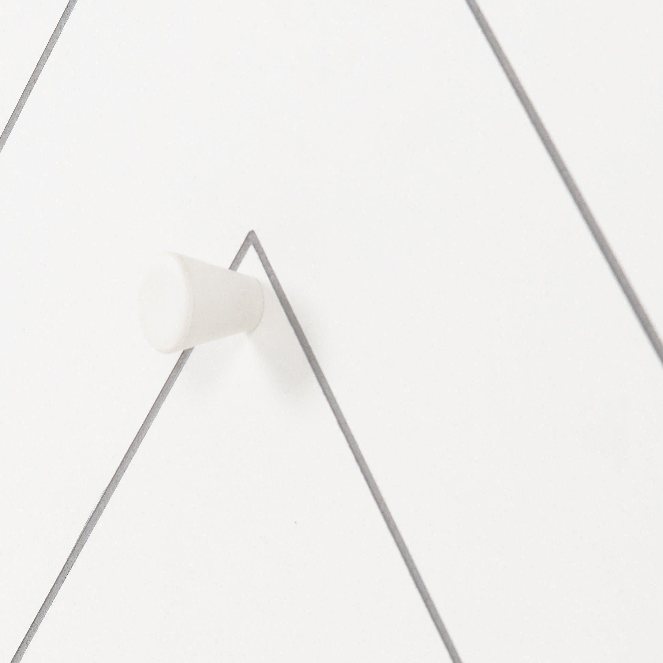 Dixie 2 Drawer Bedside - Dusty Grey/White