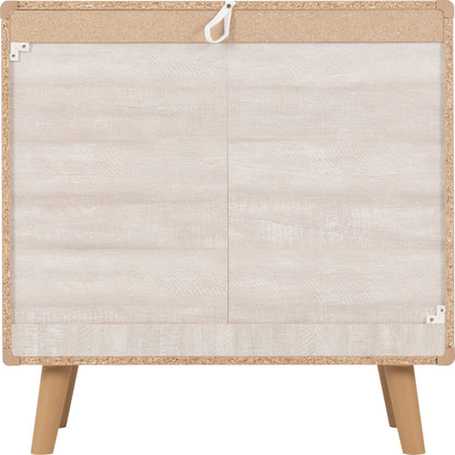Dixie 3 Drawer Chest - Dusty Grey/White