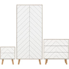 Dixie Trio Set - Dusty Grey/White