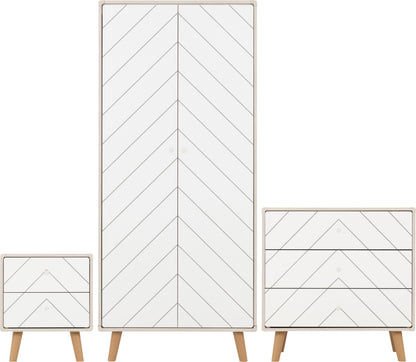 Dixie Trio Set - Dusty Grey/White