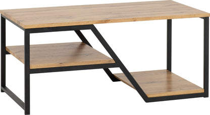 Durham Coffee Table - Light Oak Effect