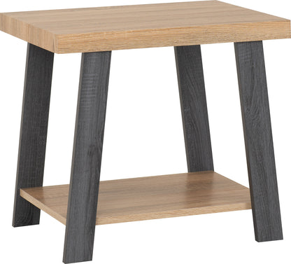 Eddie Side Table - Grey/Sonoma Effect
