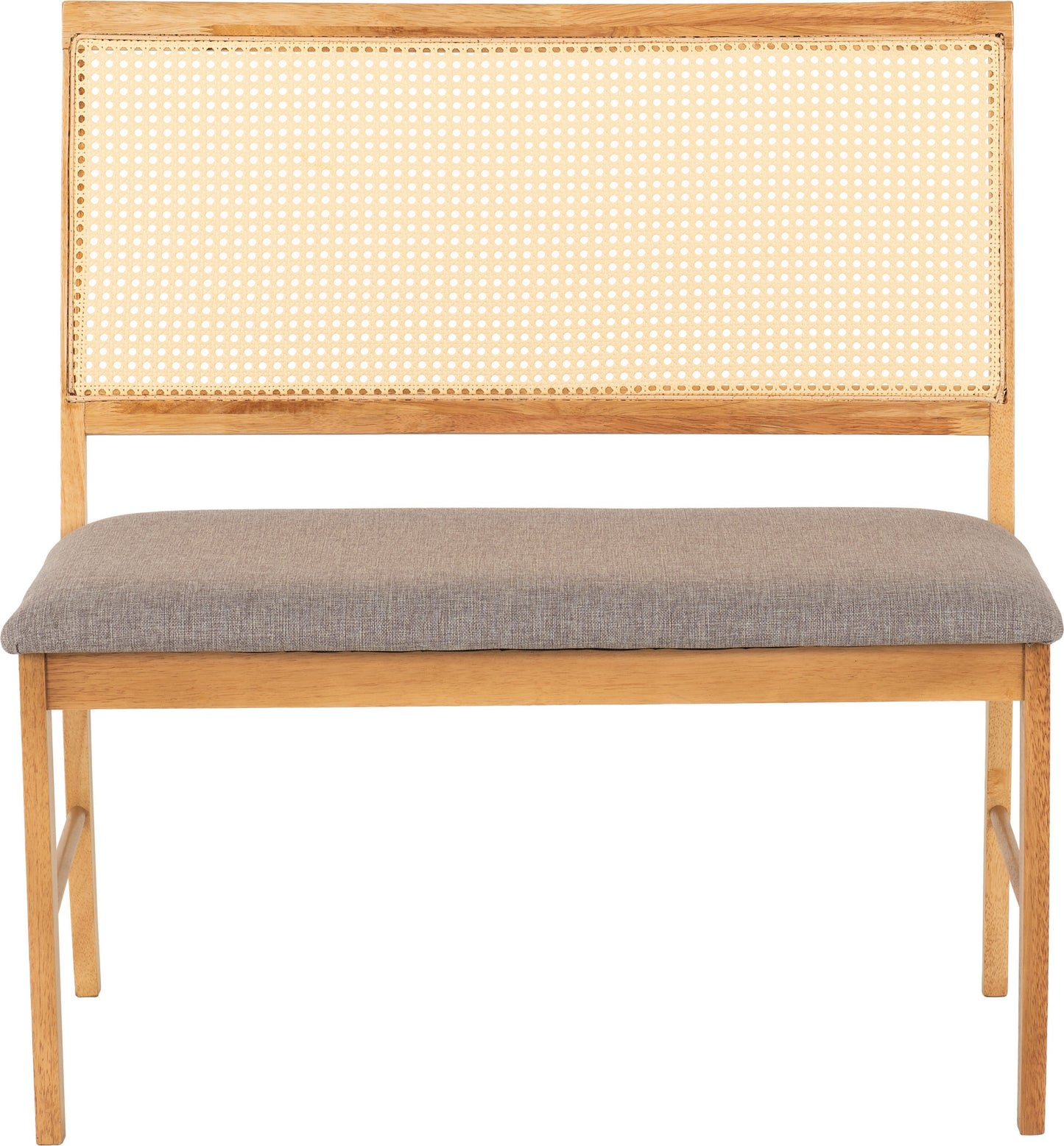 Austin & Ellis Dining Bench Set (X2 Chairs) - Oak Effect/Grey Fabric