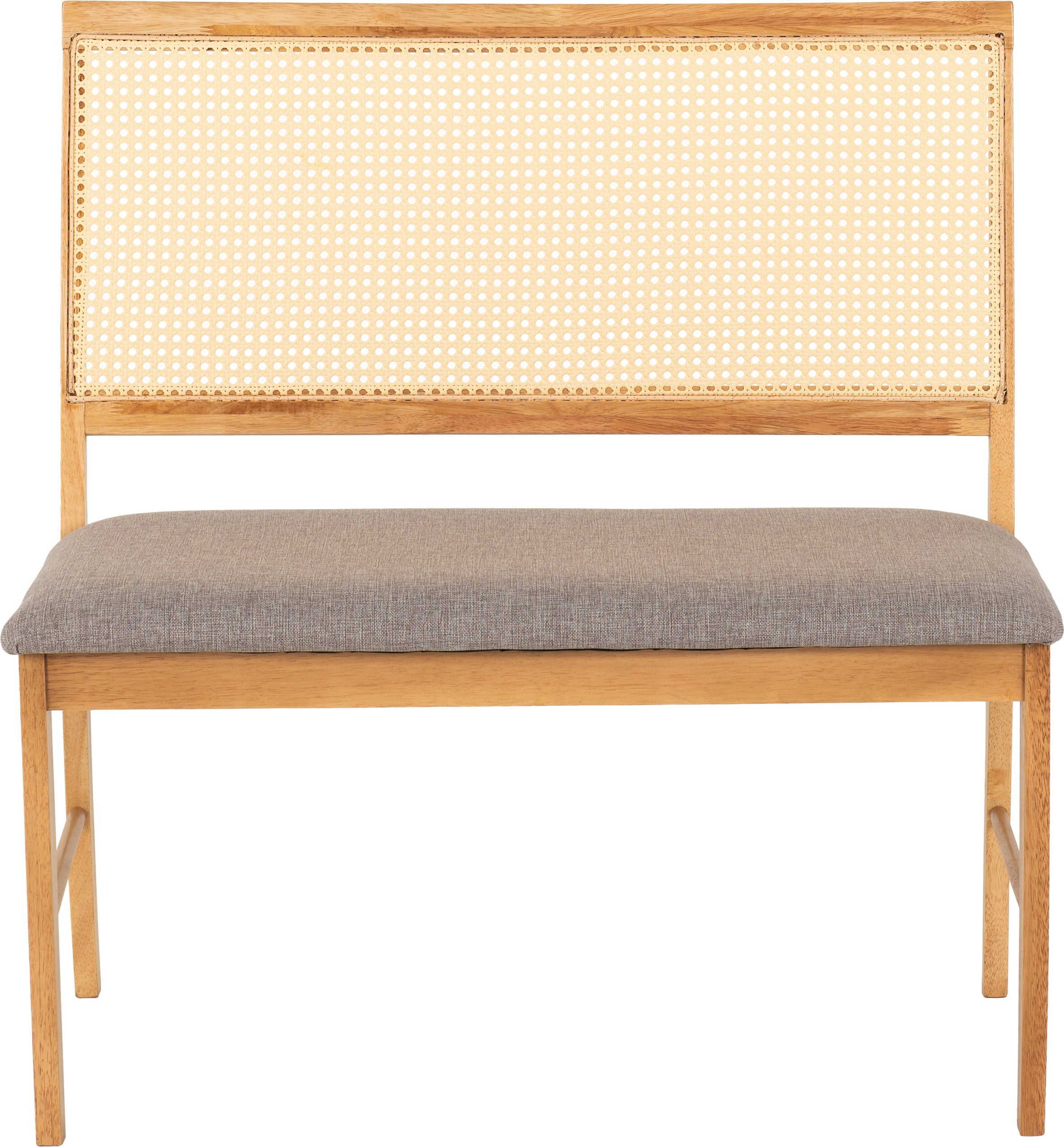 Austin & Ellis 1+2 Dining Bench Set - Oak Effect/Grey Fabric