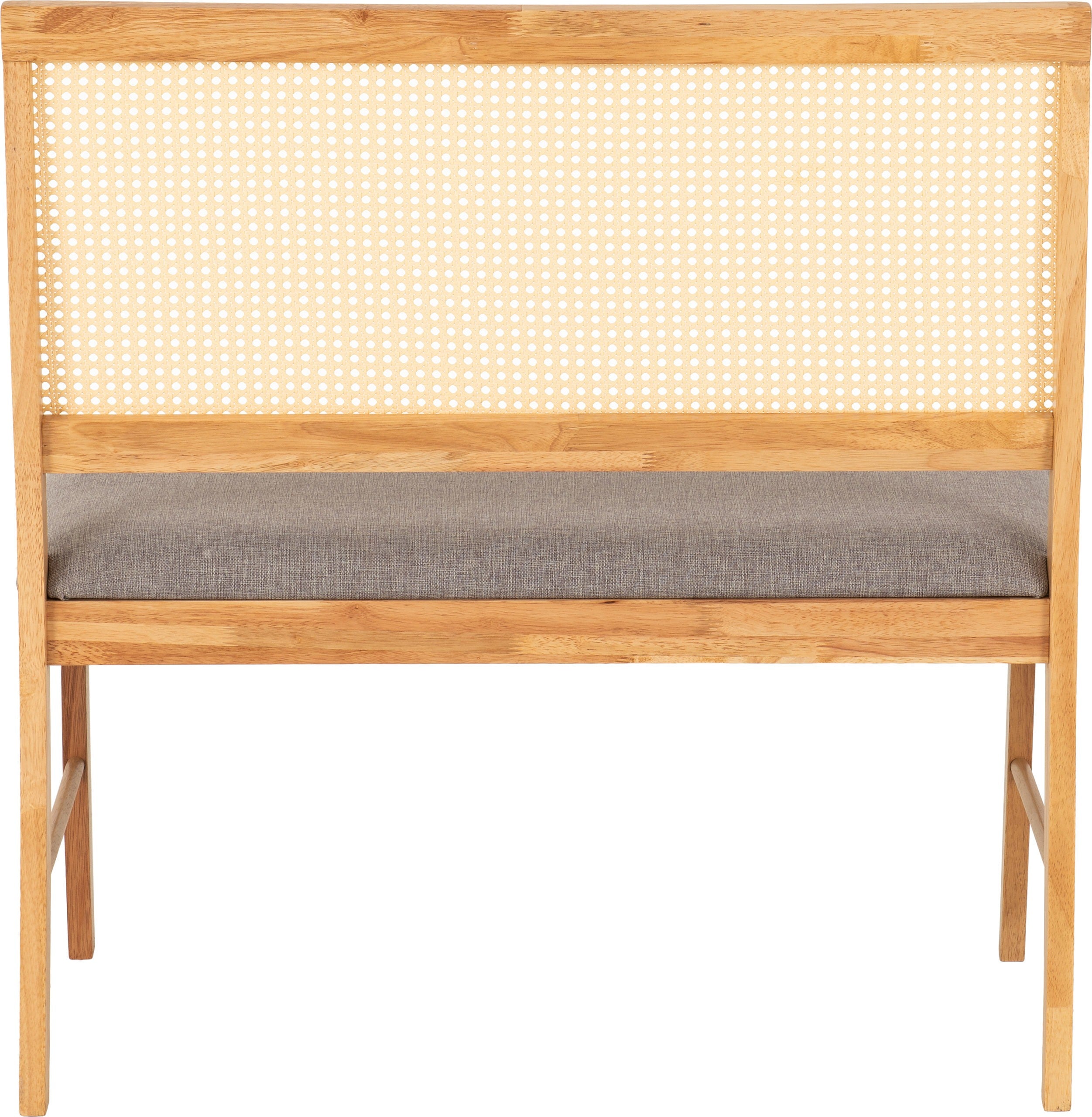 Austin & Ellis Dining Bench Set (X2 Chairs) - Oak Effect/Grey Fabric