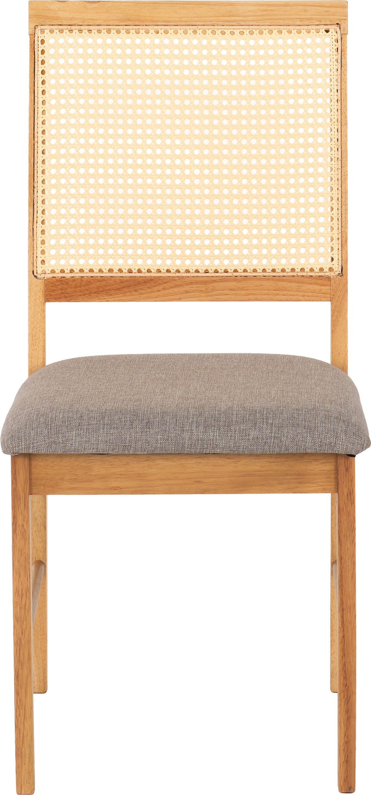 Ellis Dining Chair (X2 Per Box) - Oak Effect/Grey Fabric