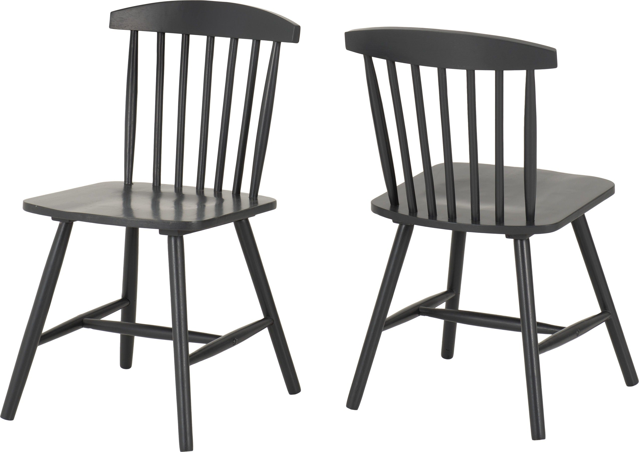 Emery Dining Chair (X2 Per Box) - Dark Grey