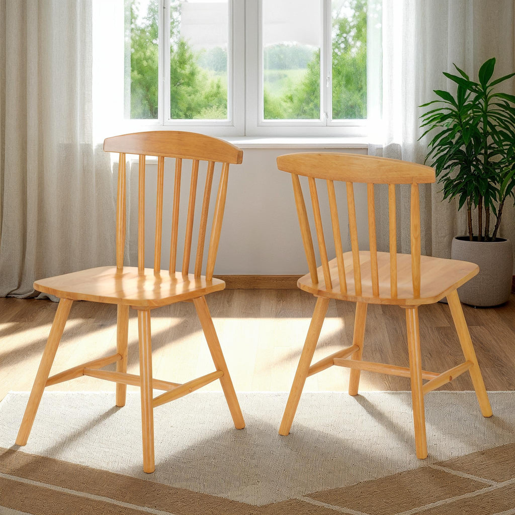 Emery Dining Chair (X2 Per Box) - Natural Oak Effect