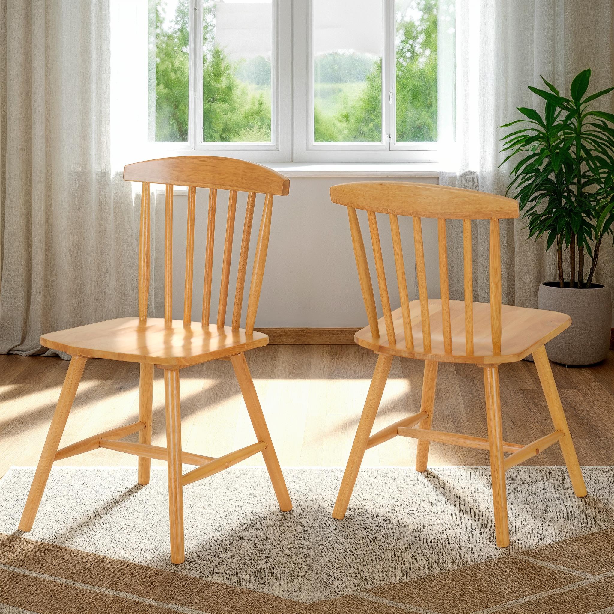 Emery Dining Chair (X2 Per Box) - Natural Oak Effect