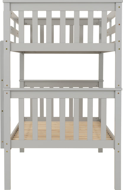 Erin 3' Bunk Bed - Light Grey