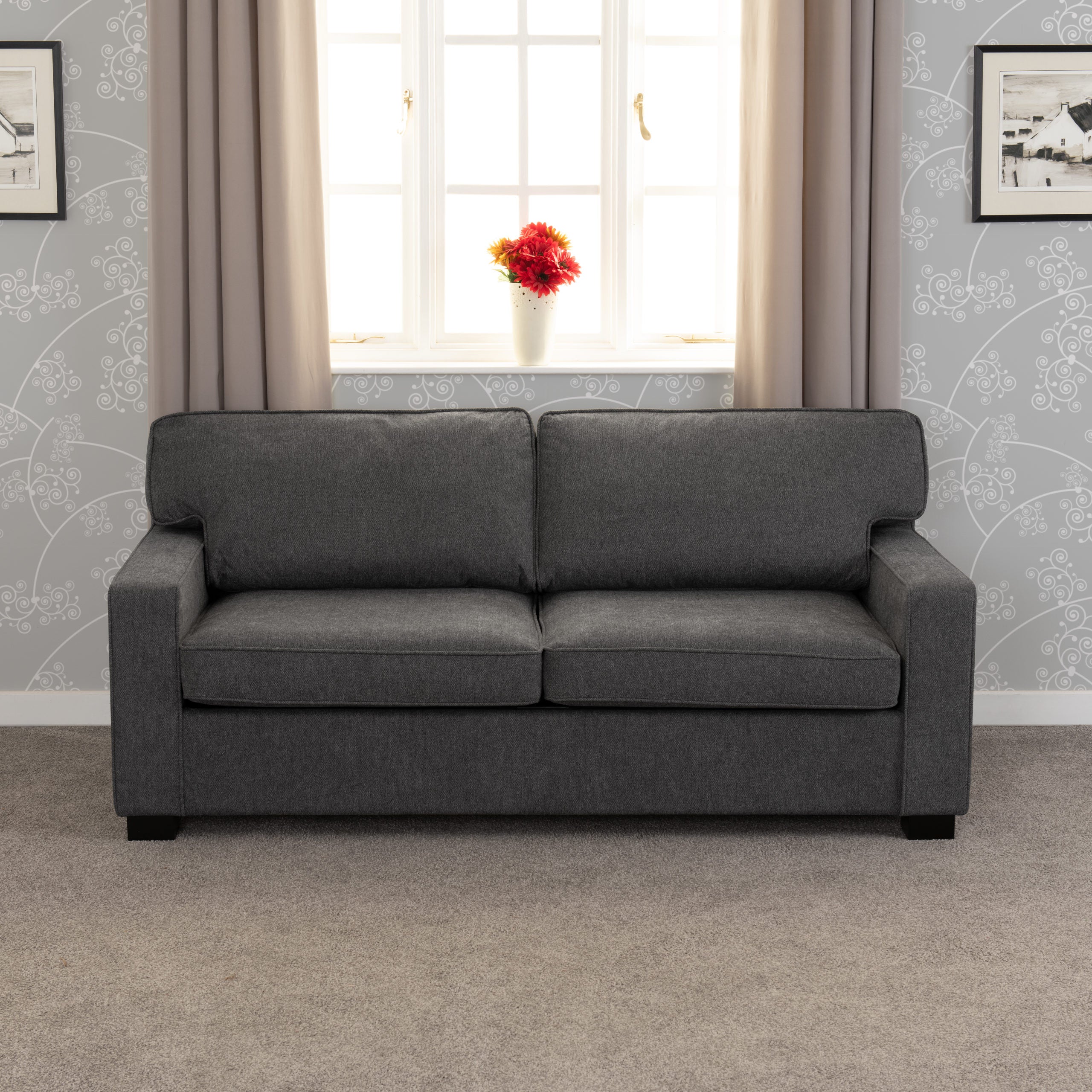 Eton Sofa Bed - Dark Grey Fabric