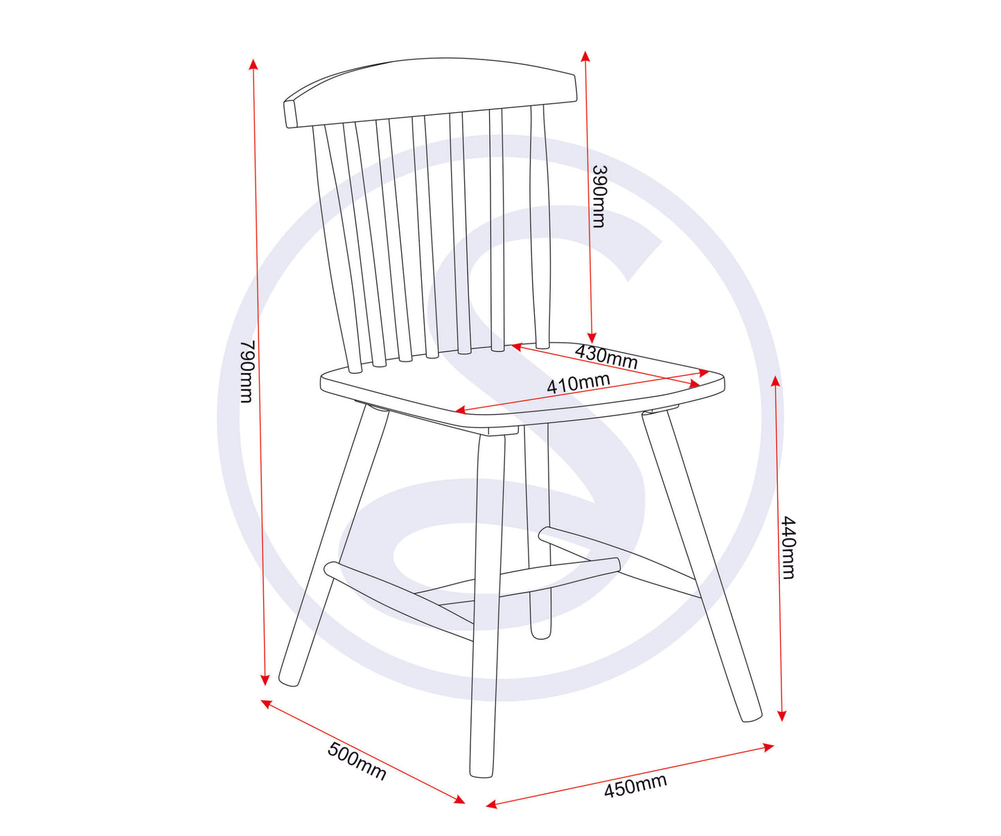 Emery Dining Chair (X2 Per Box) - White