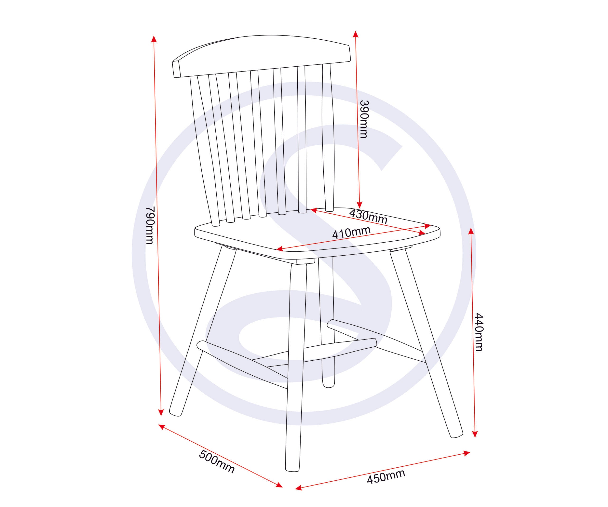 Emery Dining Chair (X2 Per Box) - White