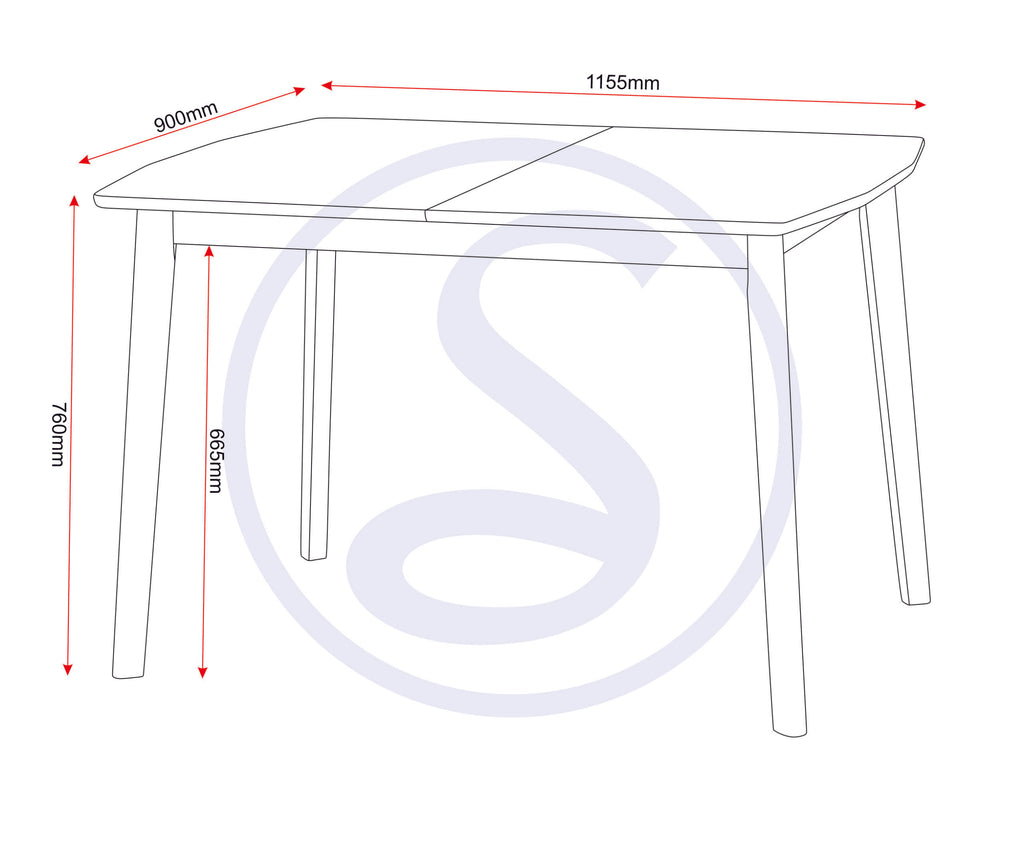 Emery Extending Dining Table - Natural Oak Effect