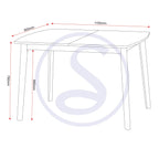 Emery Extending Dining Table - Natural Oak Effect