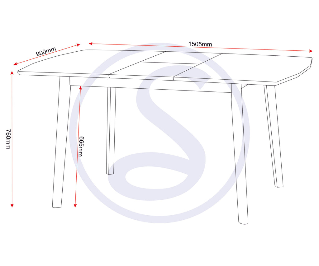 Emery Extending Dining Table - Natural Oak Effect