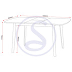 Emery Extending Dining Table - Natural Oak Effect