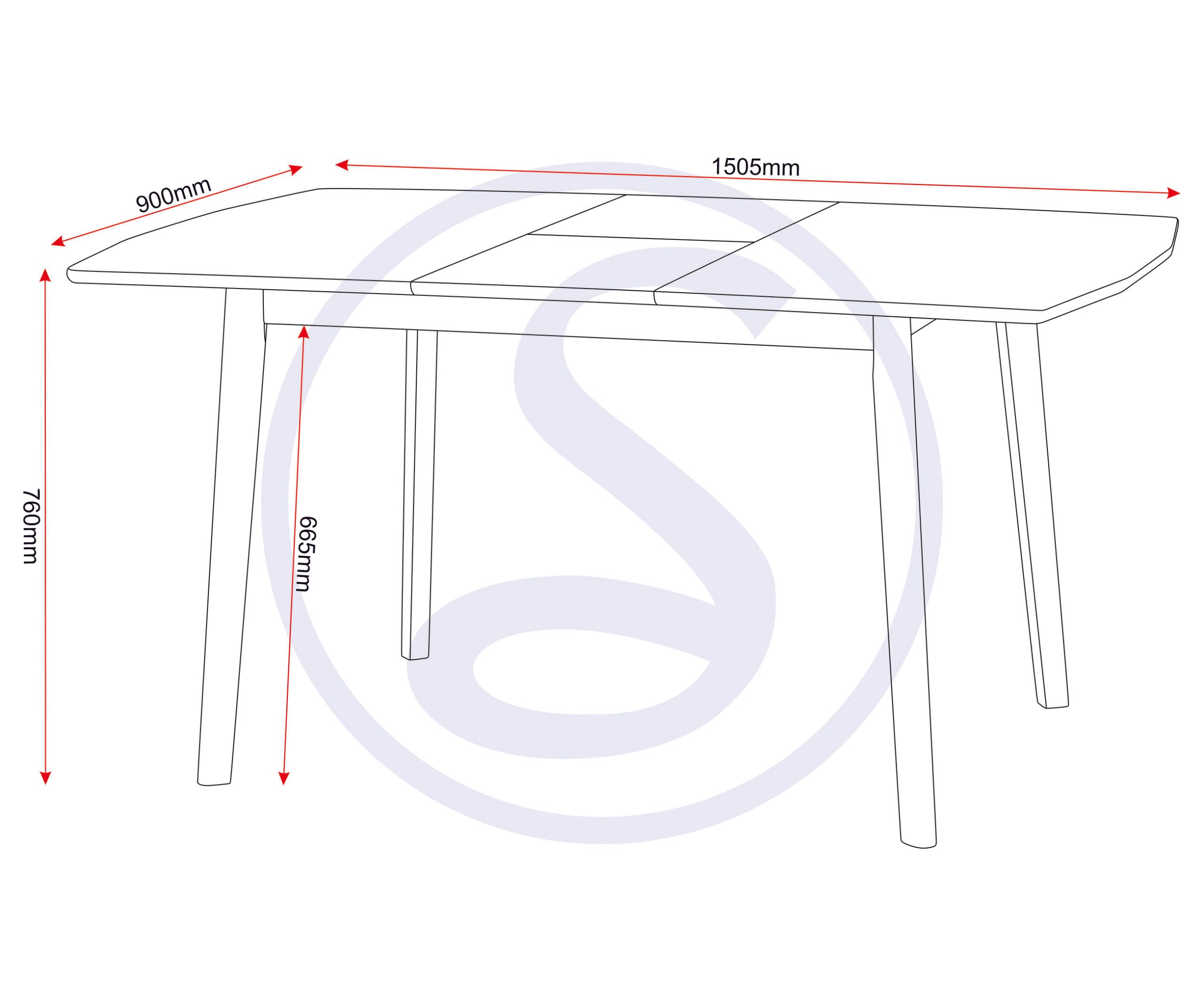 Emery Extending Dining Table - Natural Oak Effect