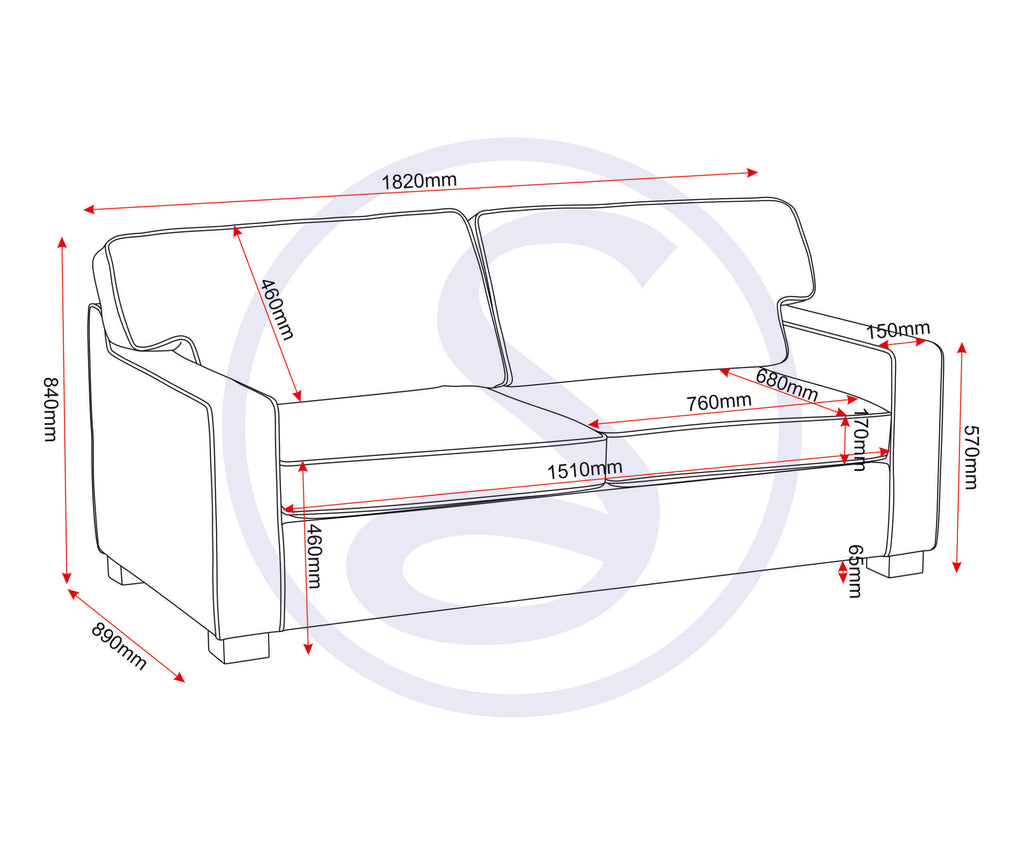 Eton Sofa Bed - Dark Grey Fabric