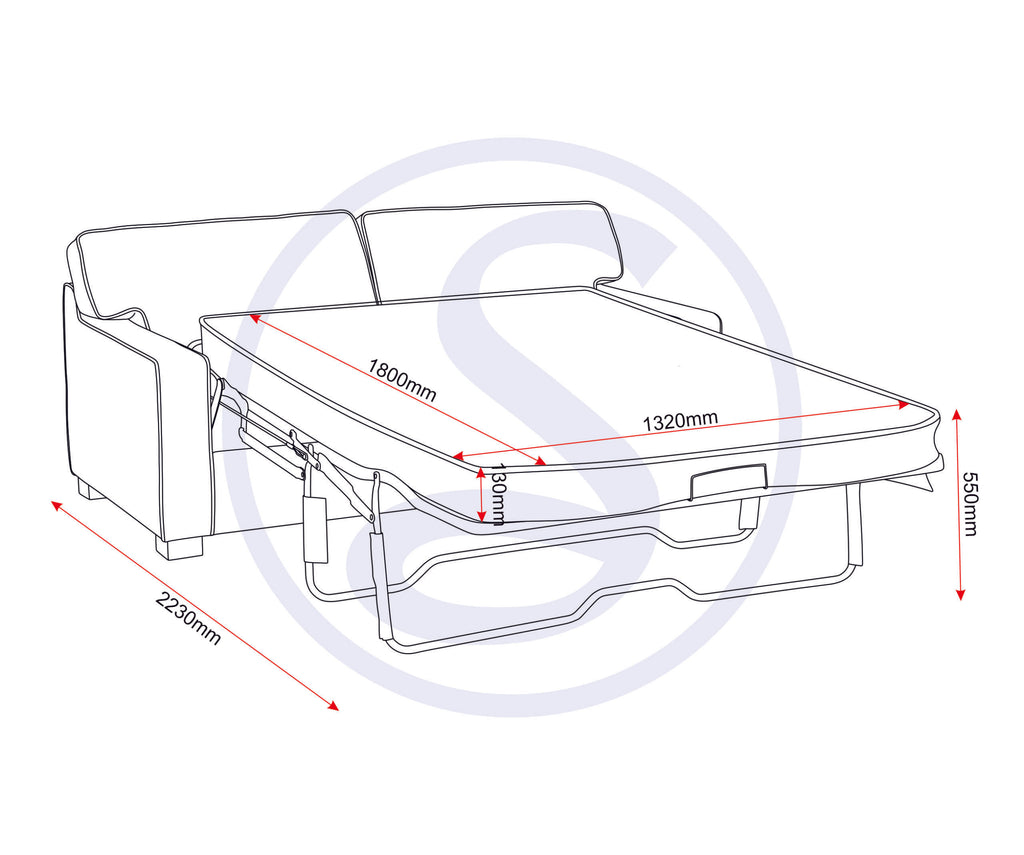 Eton Sofa Bed - Dark Grey Fabric