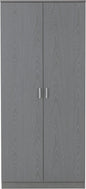 Felix 2 Door Wardrobe - Grey