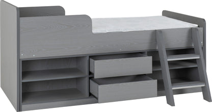 Felix Low Sleeper Bed - Grey