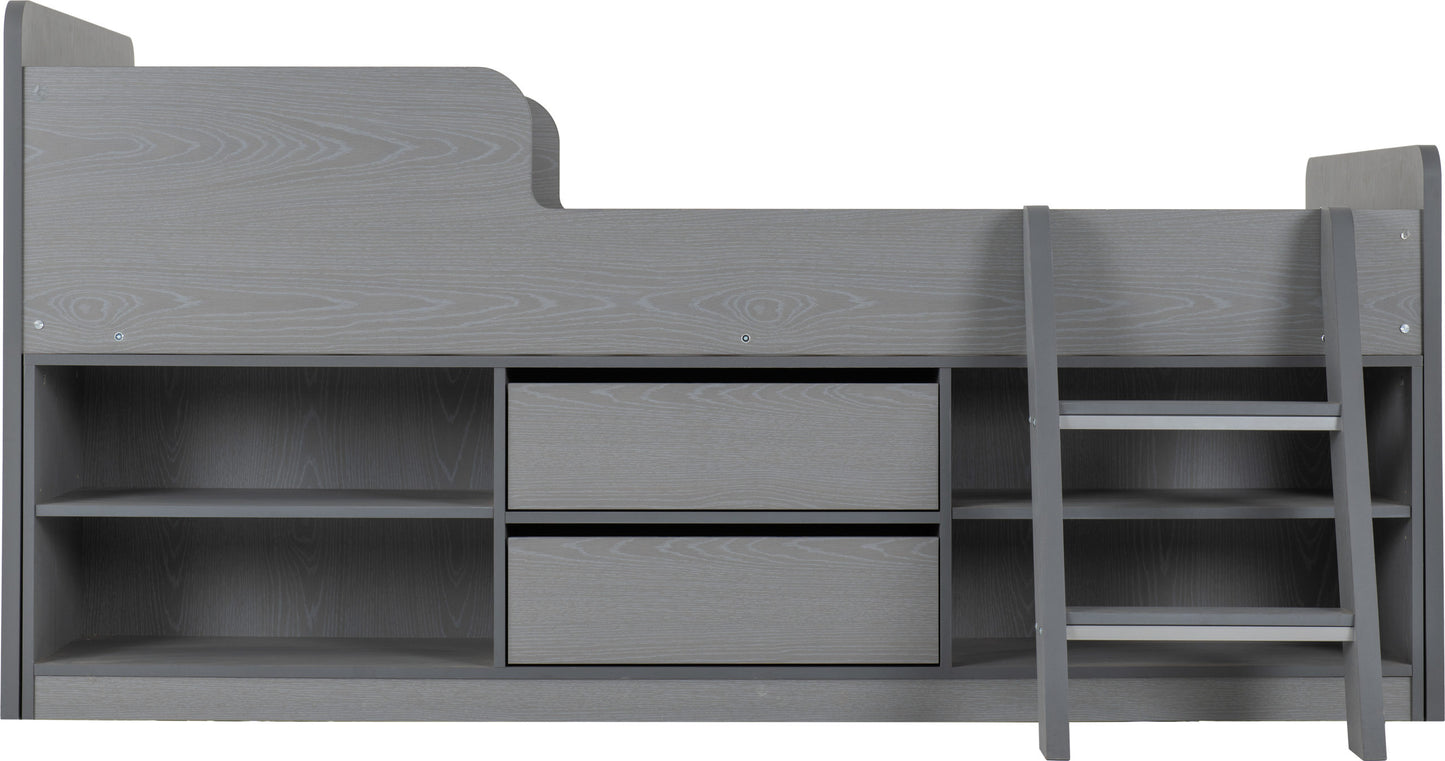 Felix Low Sleeper Bed - Grey