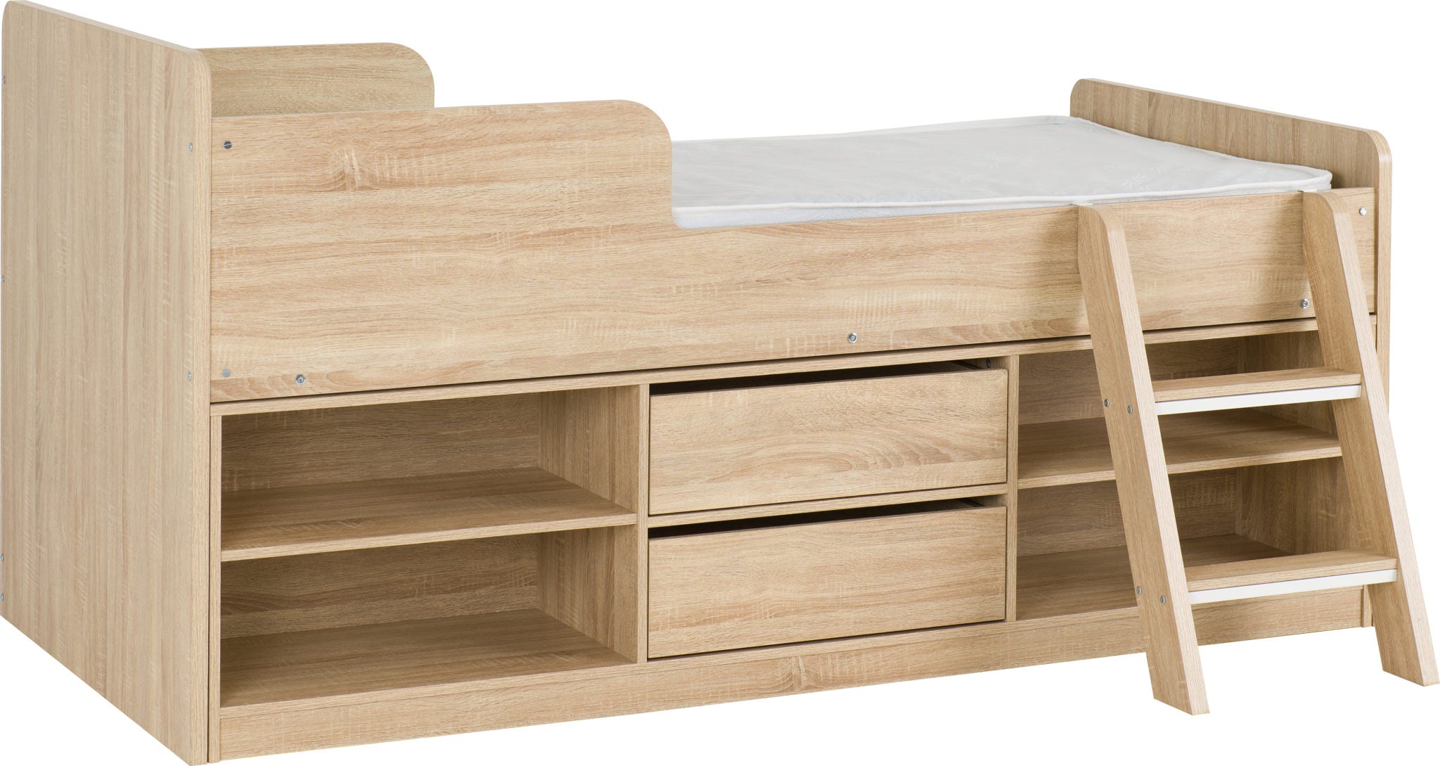 Felix Low Sleeper Bed - Light Sonoma Oak