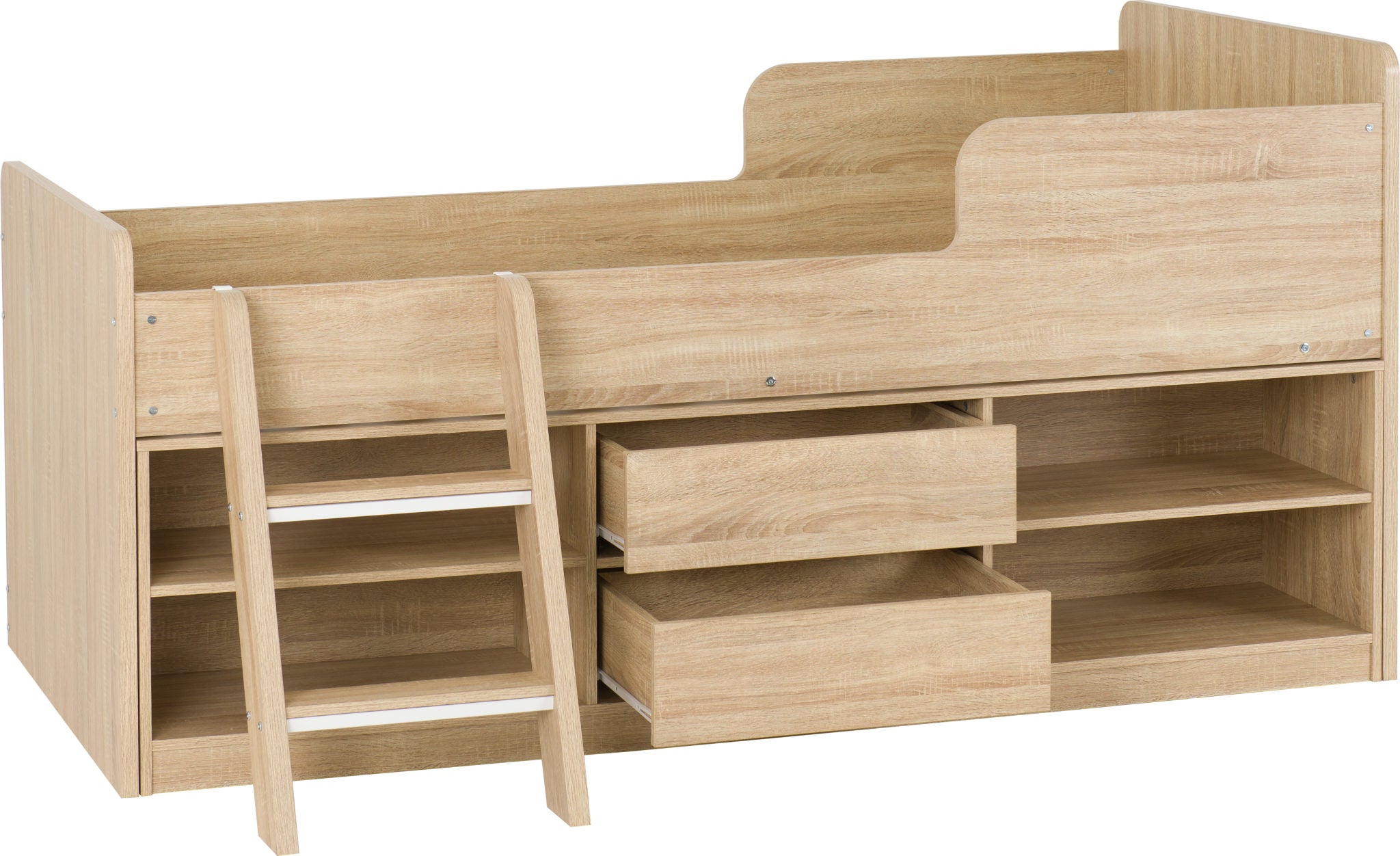 Felix Low Sleeper Bed - Light Sonoma Oak