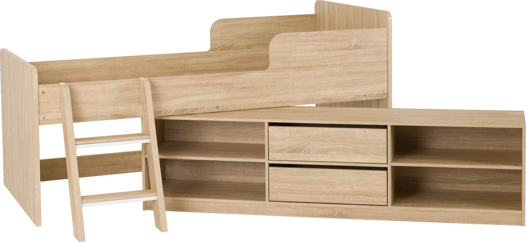 Felix Low Sleeper Bed - Light Sonoma Oak